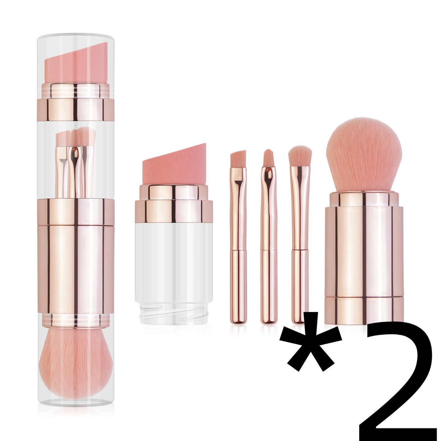 5-in-1 Makeup Brushes Multifunctional